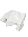 Bolsa de plástico estilo camiseta blanca 70% reciclada 60X70 CM