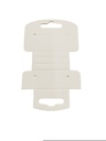 Etiqueta blanca troquelada para joyería 6X10cm 100/Paquete