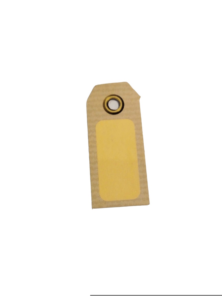 Etiqueta Troquelada Kraft con Marco 1.5X3.4cm 200/Paq