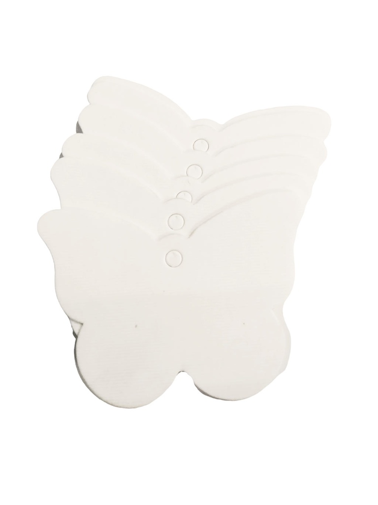 Etiquetas troqueladas con forma de mariposa 4,5X3,5cm 100 unidades/Paquete