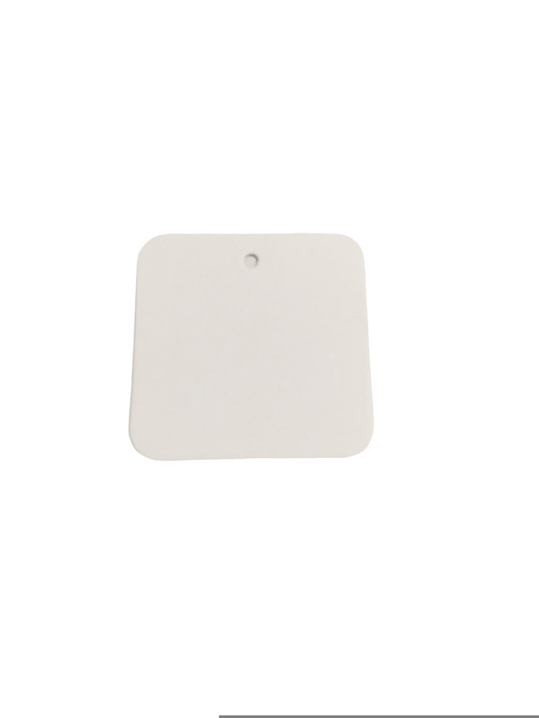 Etiqueta Blanca Forma A Cuadrada Troquelada 5x5 