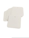Etiqueta Blanca Forma A Cuadrada Troquelada 5x5 