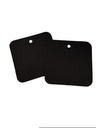 Etiquetas de Precio Cuadrado Negro 5x5cm 100und