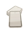 Etiquetas Troquelada Blanca 4X5.5cm 500/Paq