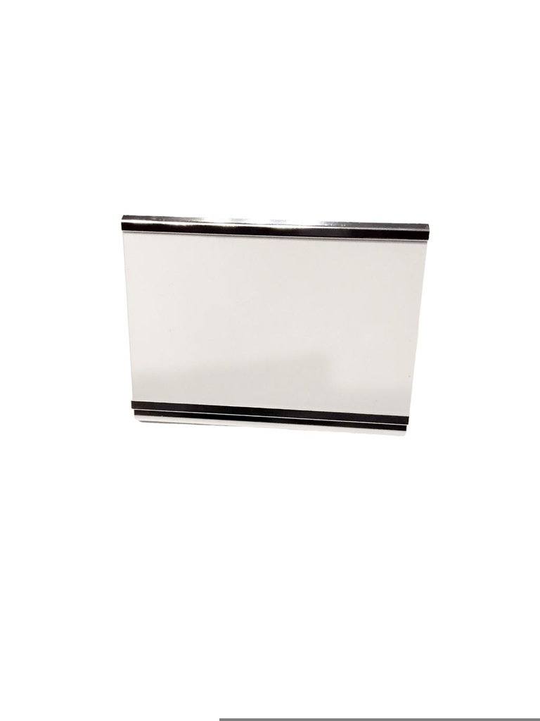 Porta precios plata 8.5*6.5 20UND.