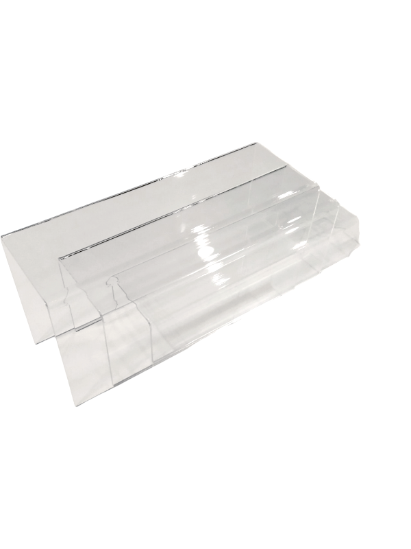 Expositor Rectangular de Metacrilato Forma 'U' de 3 Alturas