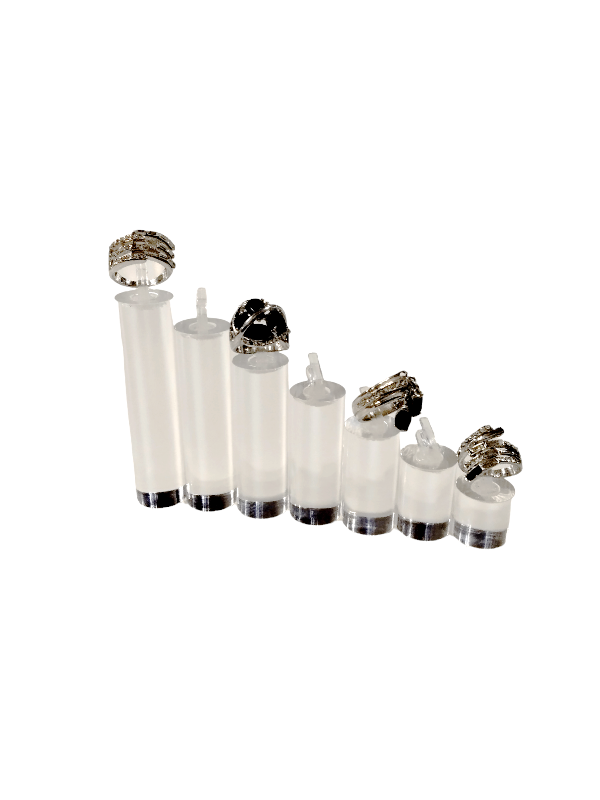 Expositor Joyería Acrílico Cilindro 