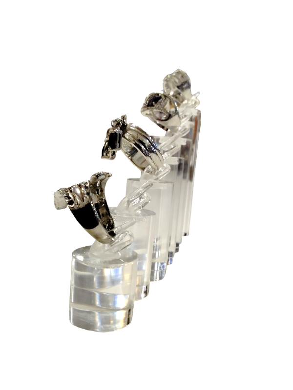 Expositor Joyería Acrílico Cilindro 