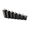 Expositor Joyería Acrílico Negro Columnas Cuadradas 