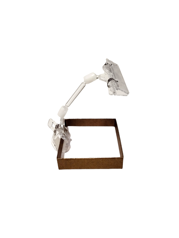 Pinza Porta Precio Transparente Pequeña