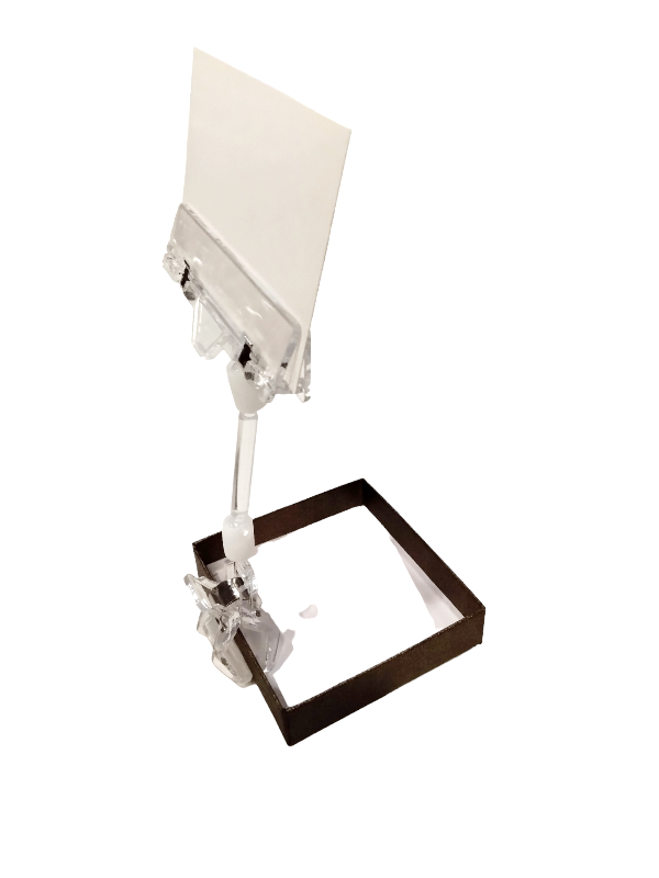 Pinza Porta Precio Transparente Pequeña