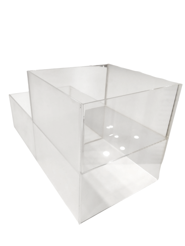 Caja Acrílico Dos Esparado 33X170X180mm 