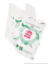 Bolsa de plástico camiseta blanca con logotipo 70% reciclado 50X60 CM