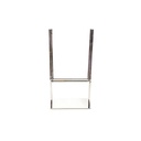 Soporte ajustable para póster A4 con base rectangular