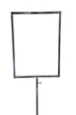 Soporte ajustable para póster de tubo rectangular A4