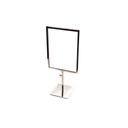 Verstellbarer Plakathalter A4 aus Chrom