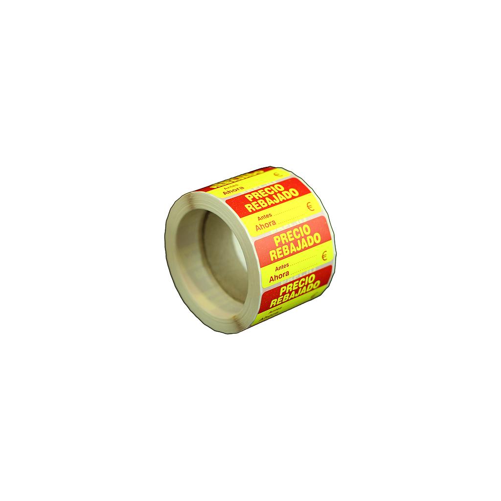 降价贴纸 Pegatina Precio Rebajado 48X24mm 500 Uds-Rollo