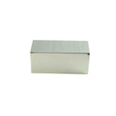 双面不锈钢亮光镜面包登架内弯Expositor Tubo Rectangular Forma C Acero 24/caja