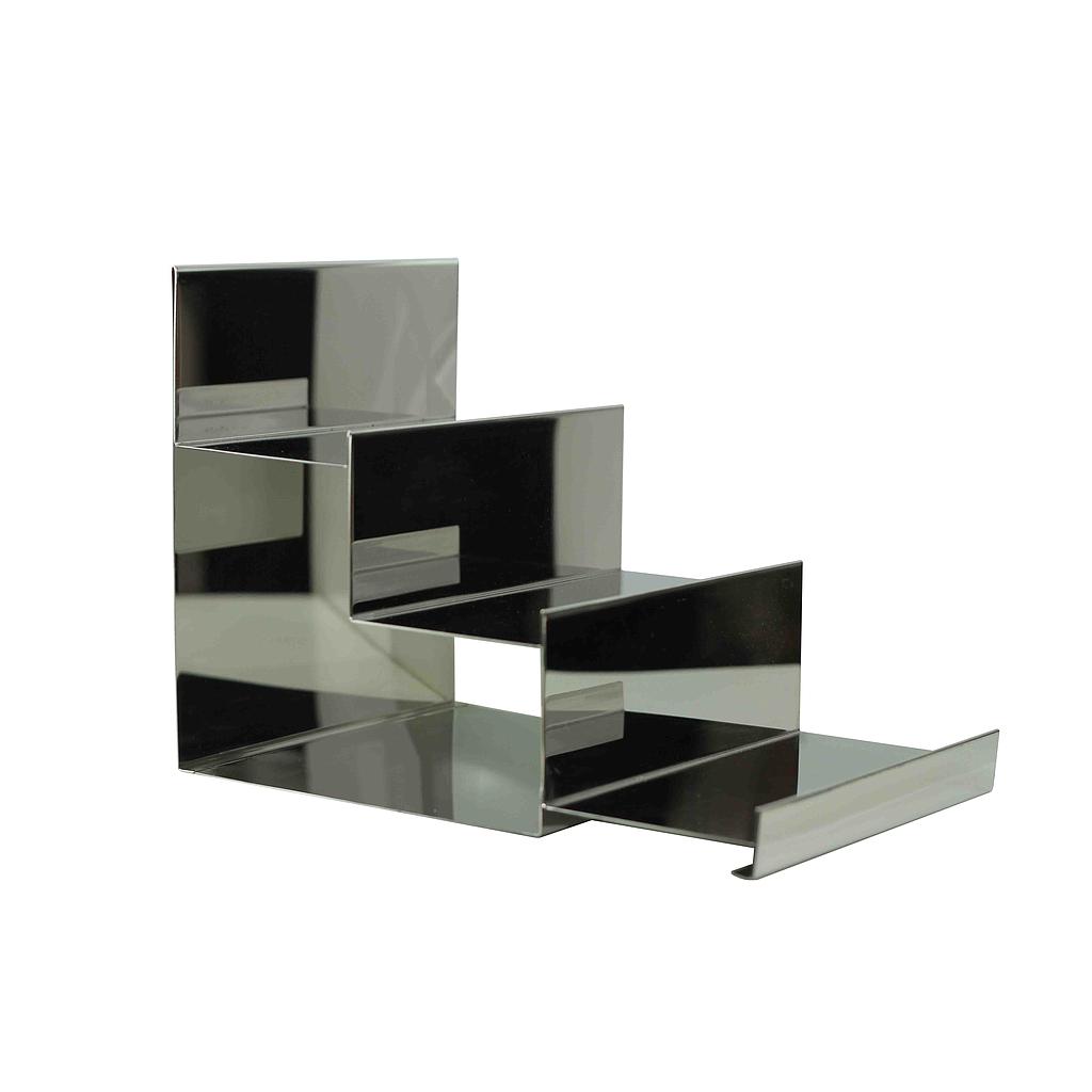 镀铬钢展示架梯形三高度