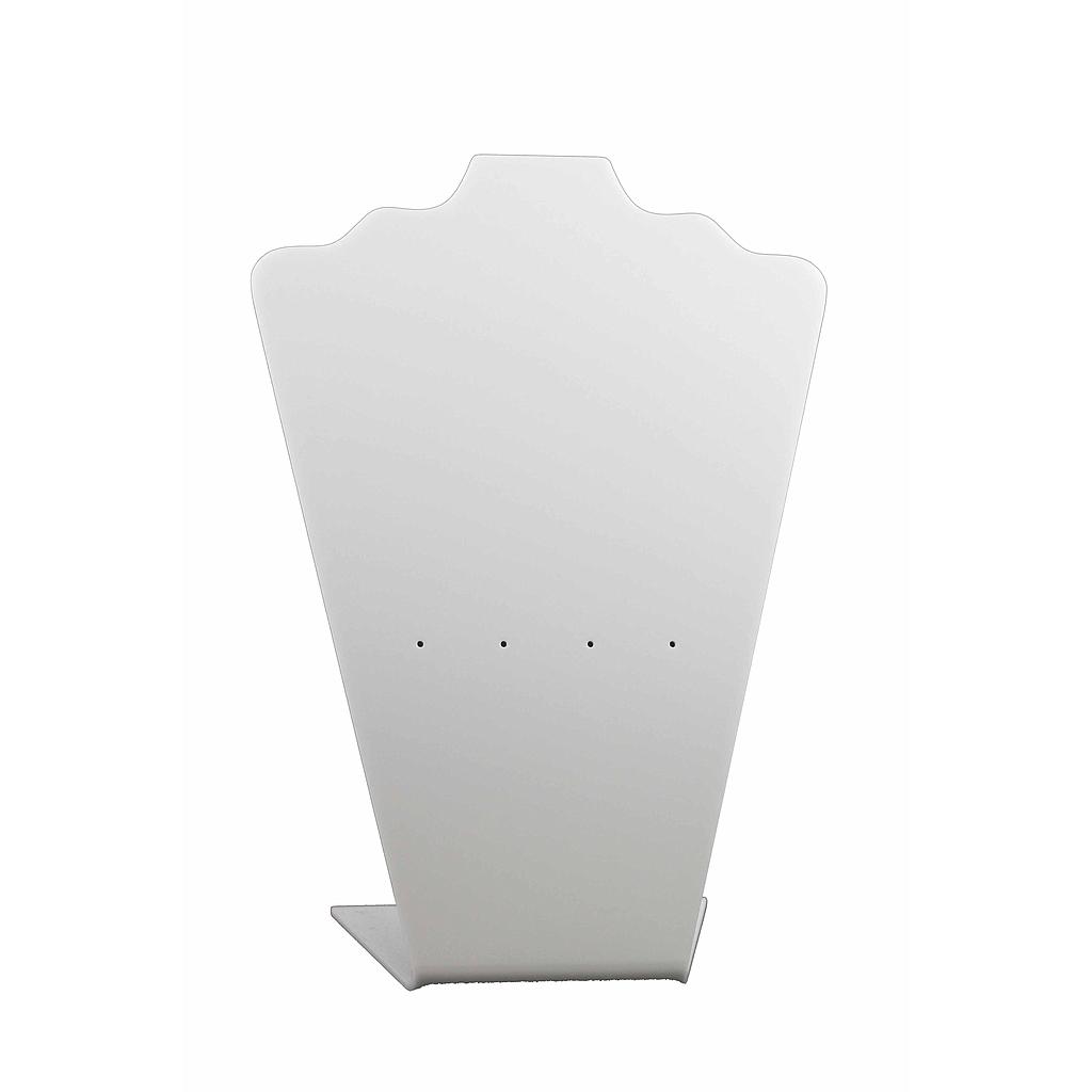 白色亚克力项链耳钉展示架Expositor de Metacrilato para Collares y Pendientes Color Blanco 100/caja
