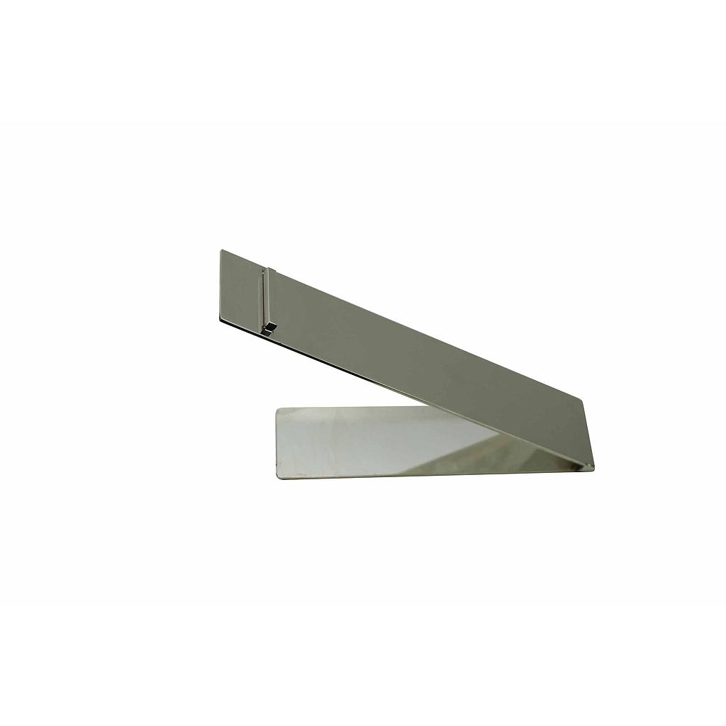 商店长方形钢鞋展示架12X19.5X5cm Expositor de Zapatos para Tiendas Tubo Rectangular de Acero 12X19.5X5cm