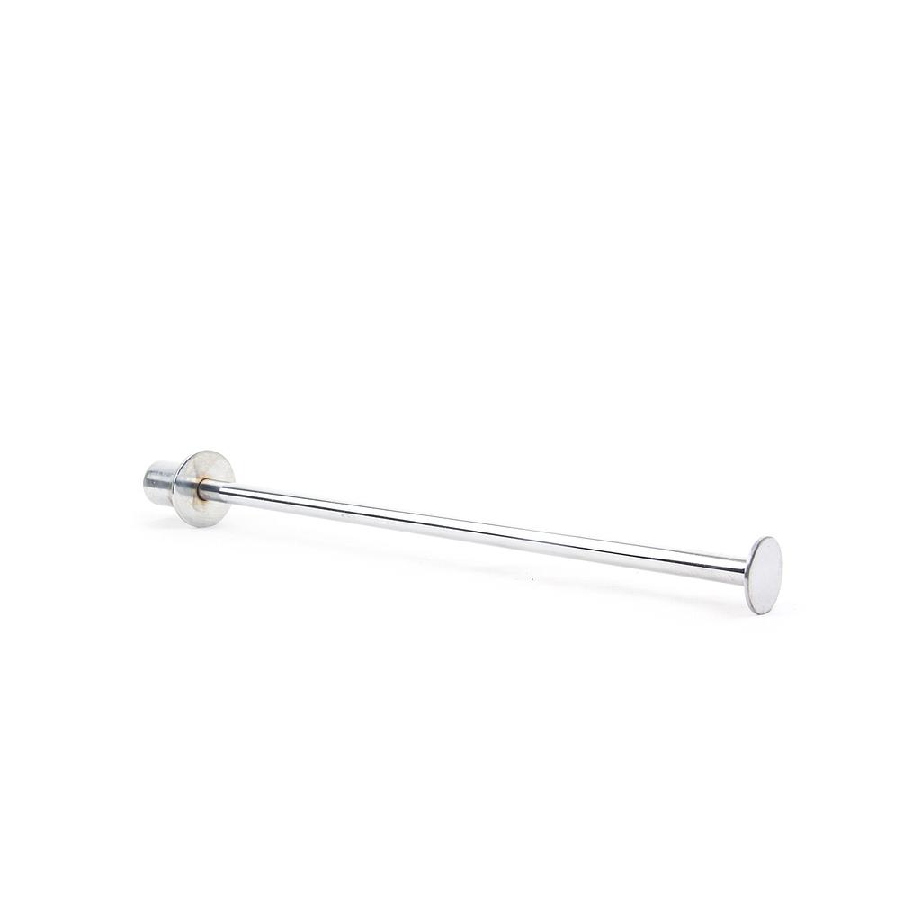Umărăș de haine cromat cu oprire pentru placă/lemn, 8 mm