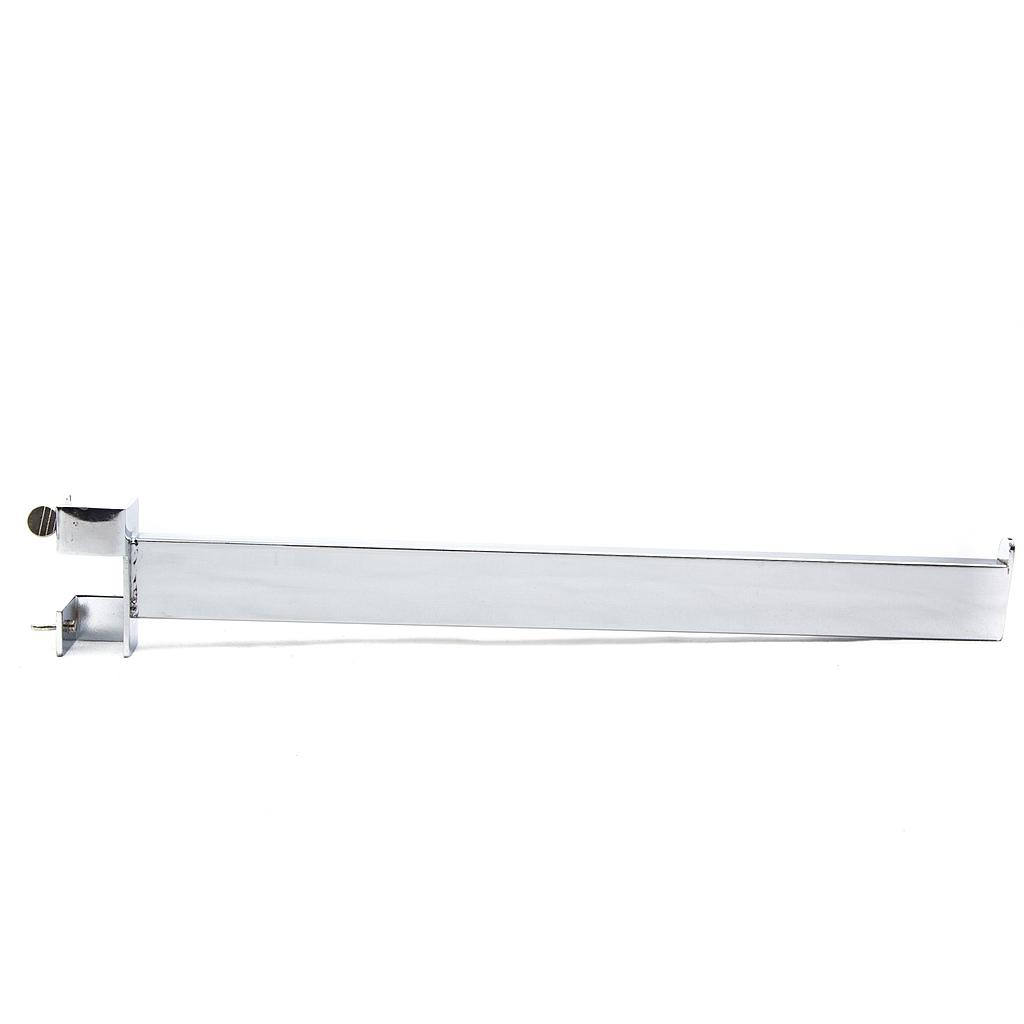 方管直挂蝴蝶片Colgador Tubo Rectangular para Tubo Cuadrado Con Tope 40cm