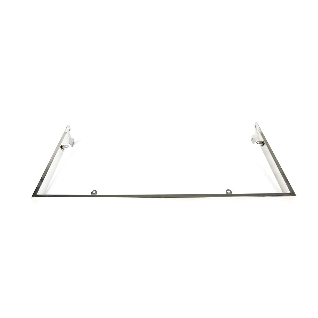 单边脚不锈钢U层板架 59.5X30cm Estante para Sistema de Cremallera