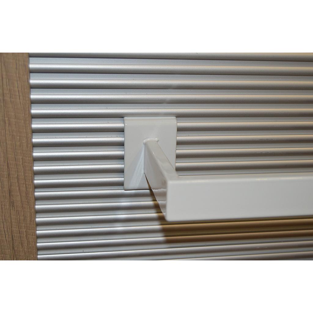 白色U型挂件配细铝合金槽 colgador blanca para aluminio 60x10cm