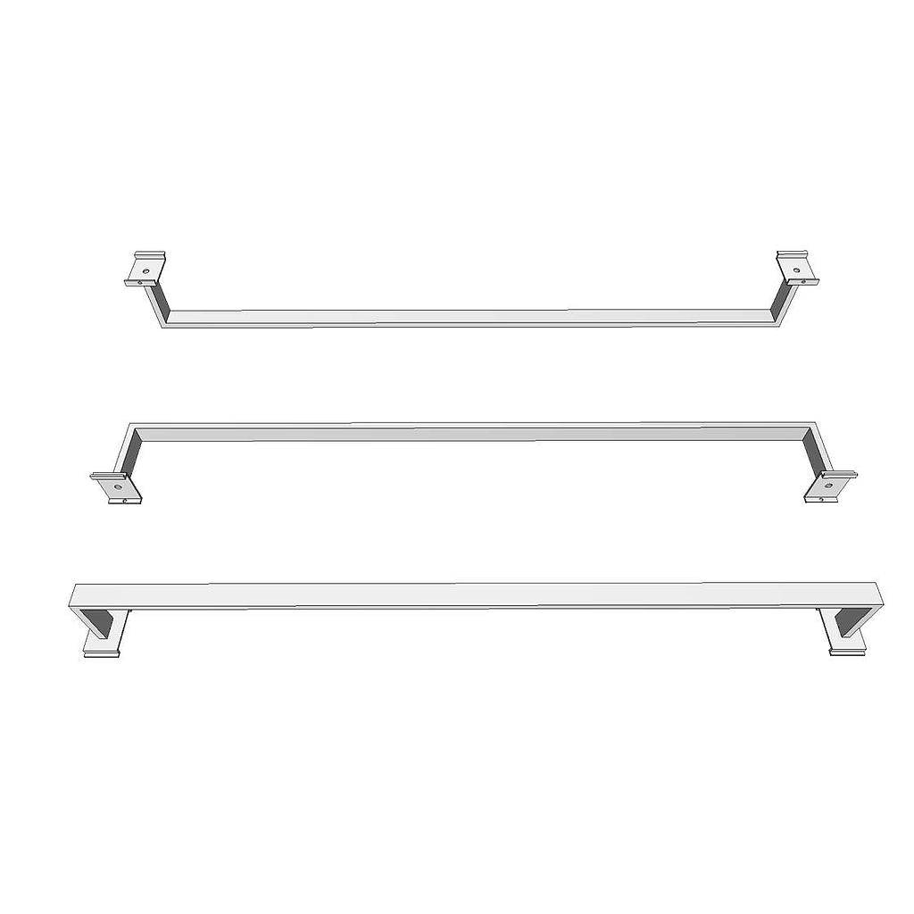 Barra de Aluminio Cromado 60cm