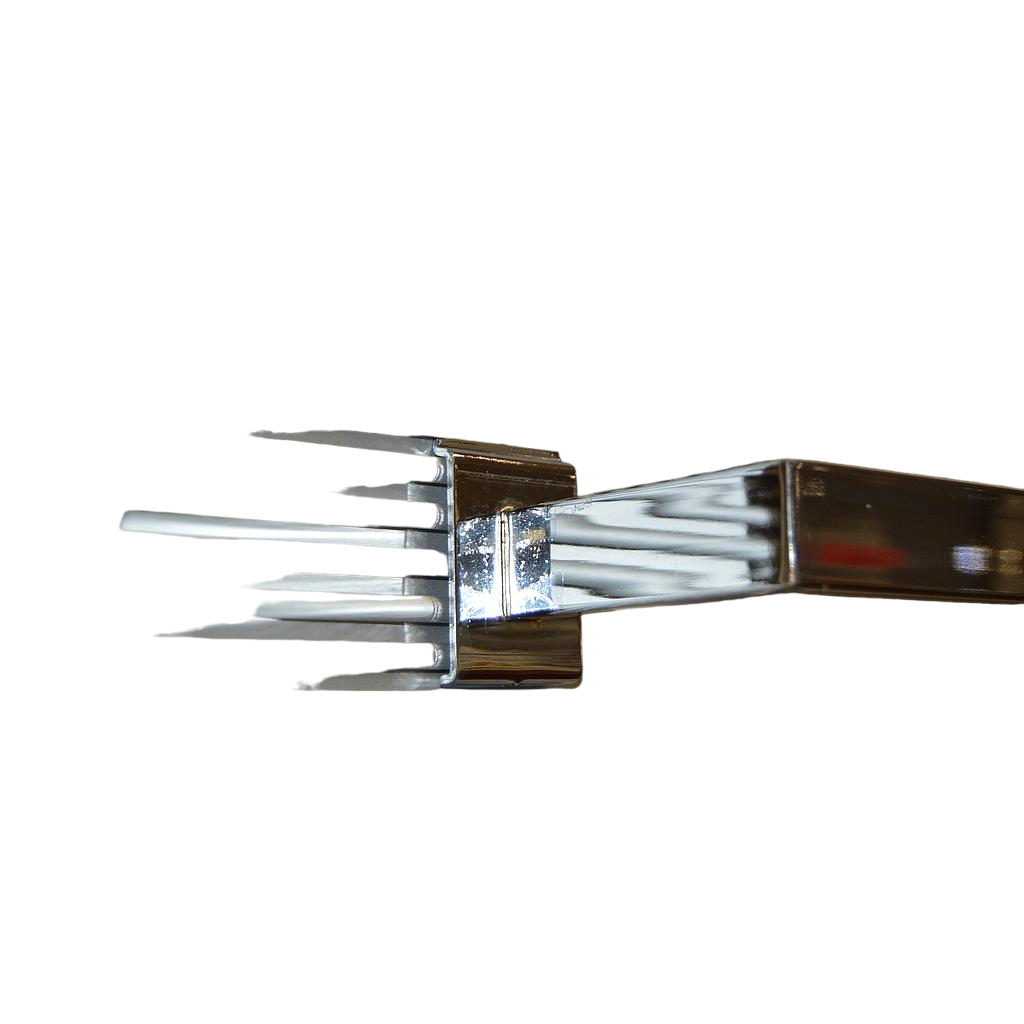 Barra Para Lama De Aluminio Cromado En Forma De U 10X120Cm