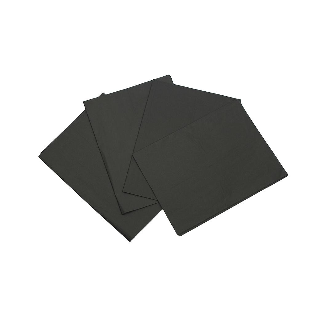 Papier de soie noir 50X75cm 100 unités