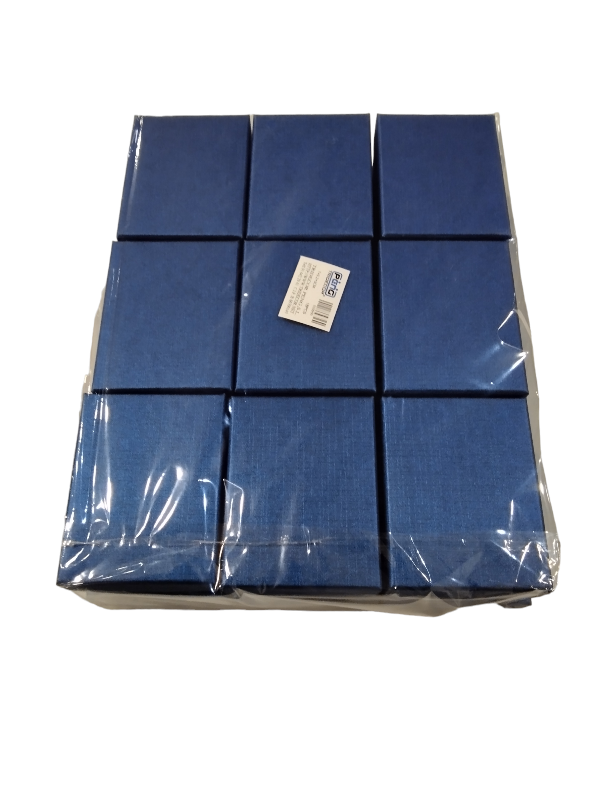 宝蓝色天地盖盒Cajita Joyería Azul 7X9.2X3cm 18Uds/Paq 20pq/caja