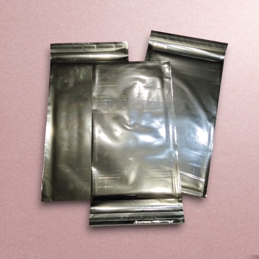 银色哑光袋Sobres Metalizados Plata Con Adhesivo 15X25+4cm 100Unds/Paq