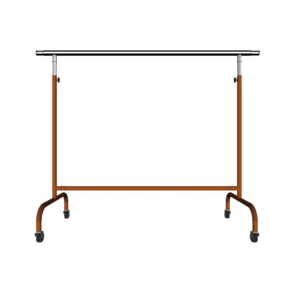 Verstellbarer Stahl-Garderobenständer mit ausziehbaren Armen, Bronzefarben, 150X130X56cm