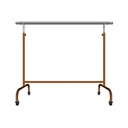 Cuier ajustabil din oțel cu brațe extensibile, culoare bronz, 150X130X56cm