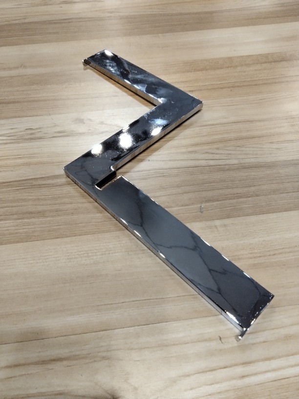 新款两头带挡片10x40方管Z字型Soporte en Z para Tubo Rectangulo de 1.5cm 24,5x20x20cm