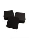 黑色方形纸卡etiqueta cuadrada negra 5x5cm 100/pq