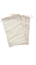 白亚麻布袋bolsa de tela color beige con cierre cordon 35x21cm12uni/paq