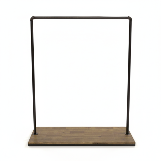 [038747] Vintage Coat Rack with One Shelf
