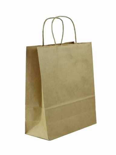 [010602] Pungă de hârtie Kraft AVANA 27x12x37cm 25/Pachet 200/Cutie