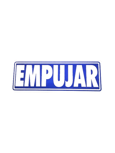[014195] 海报推17.5X6cm Cartel Empujar 17.5X6cm