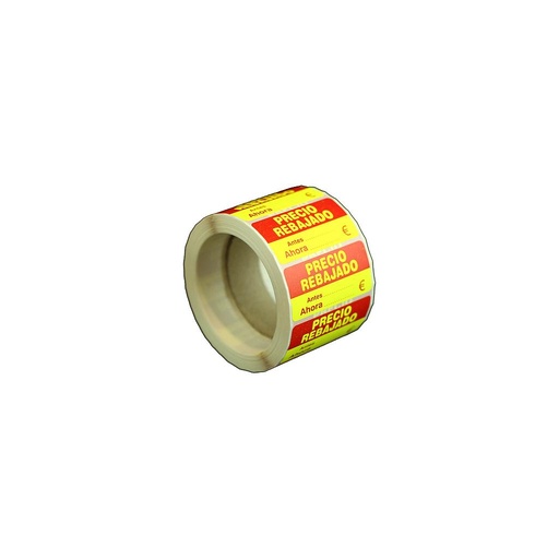 [014413] 降价贴纸 Pegatina Precio Rebajado 48X24mm 500 Uds-Rollo