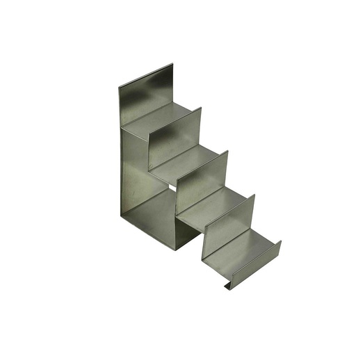 [009789] 哑光钢展示楼梯 4 高度 Expositor de Acero Mate Forma Escalera 4 Alturas