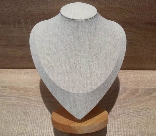 [0091029] Collares Babero de Tela de Lino y Madera Tamaño M