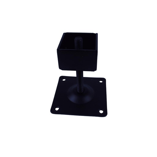[006202] Base ajustable para Tubo Cuadrado Negro 38X38mm