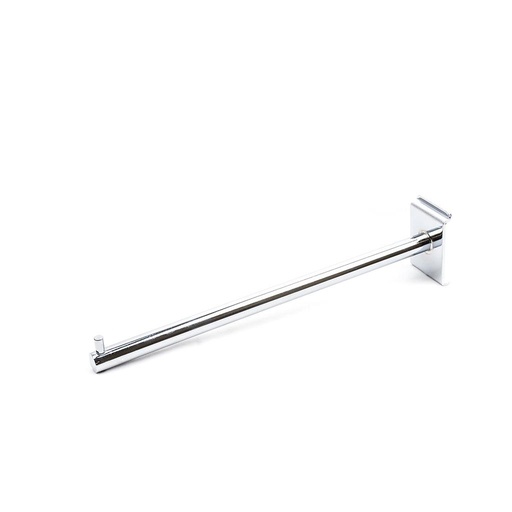 [002363] 铝板钩-16mm 管电镀一钉 Gancho Redonda 16mm Cromado Un Clavo para Aluminio30cm