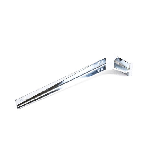 [002365] 细槽铝合金电镀三角玻璃支架Soporte Cromado para Aluminio Con Crista30cm