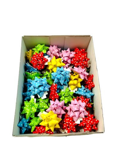 [8031653516695] Étoiles adhésives de couleurs pastel variées avec points 15mm/50pcs 31262/68262