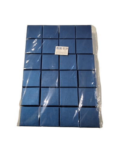 [010936] 宝蓝色天地盖盒Cajita Joyería Azul 5X5X3.5cm 24Uds/Paq
